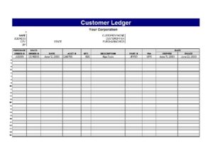 self employment ledger template