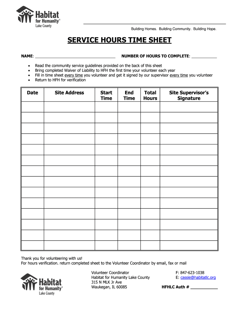 sample volunteer timesheet template sample volunteer timesheet template