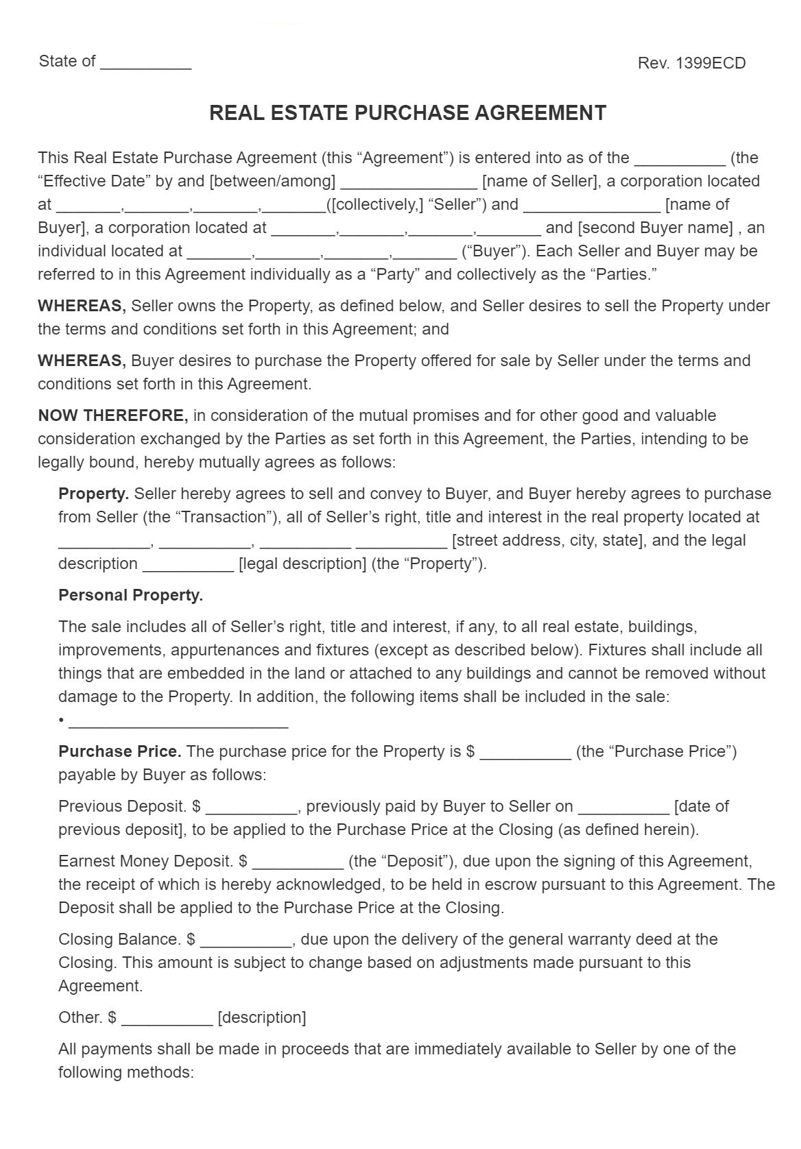 sample real estate sale agreement template sample real estate sale agreement template