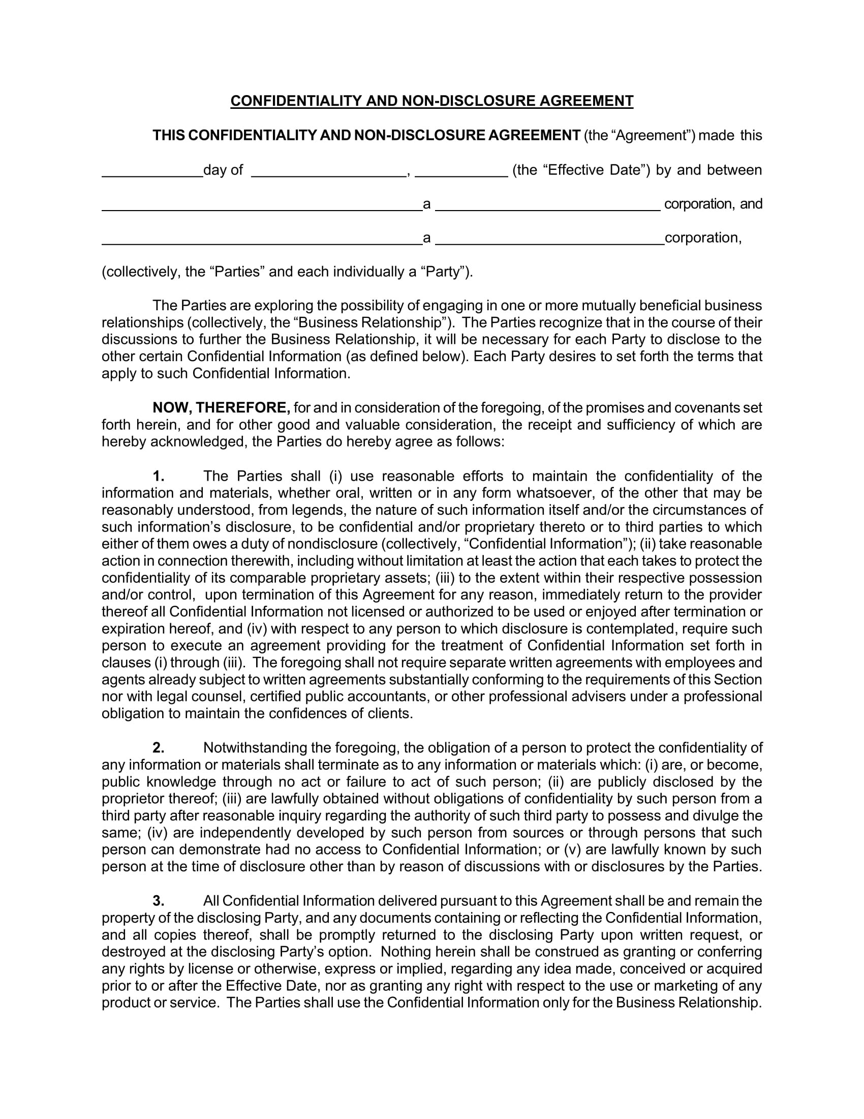 sample mutual confidentiality agreement template sample mutual confidentiality agreement template