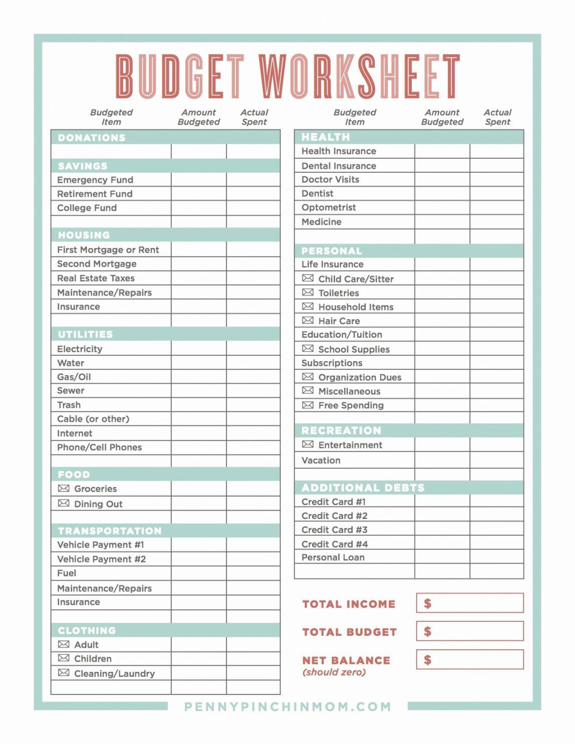 sample single person monthly budget template sample single person monthly budget template