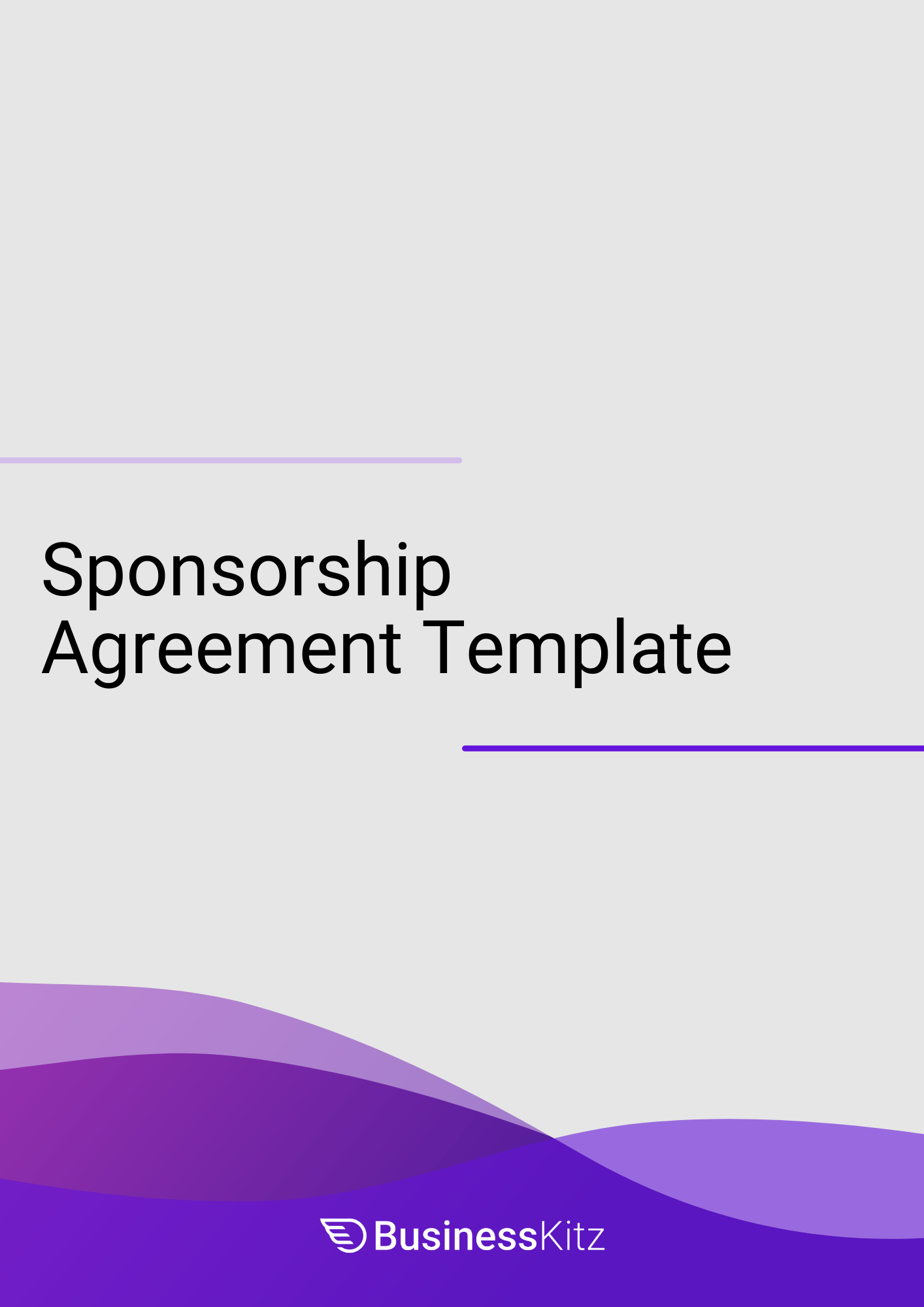 sample Sponsorship Agreement Template sample Sponsorship Agreement Template