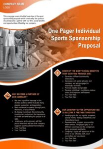 sponsorship proposal template free pdf