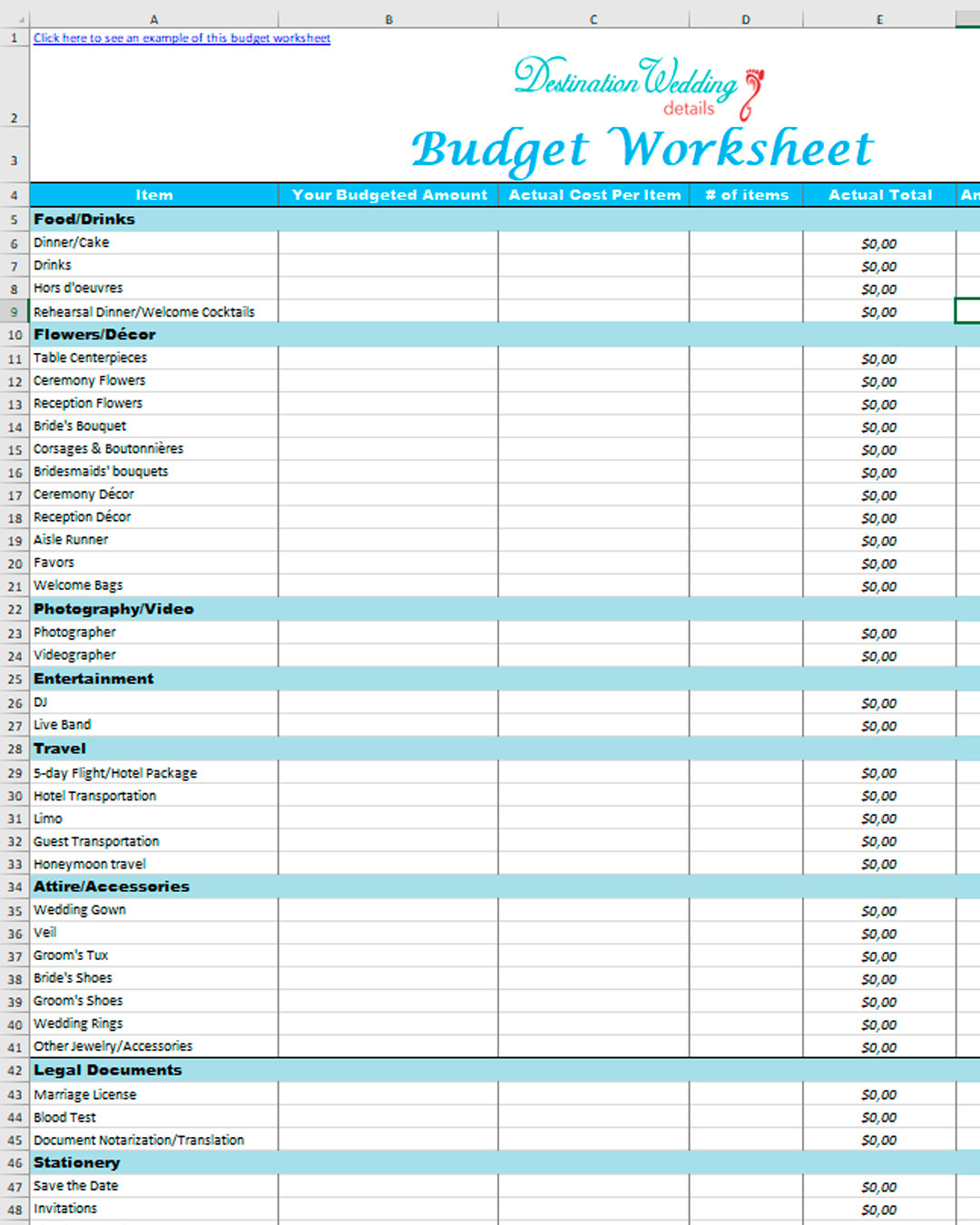 sample wedding checklist excel template sample wedding checklist excel template