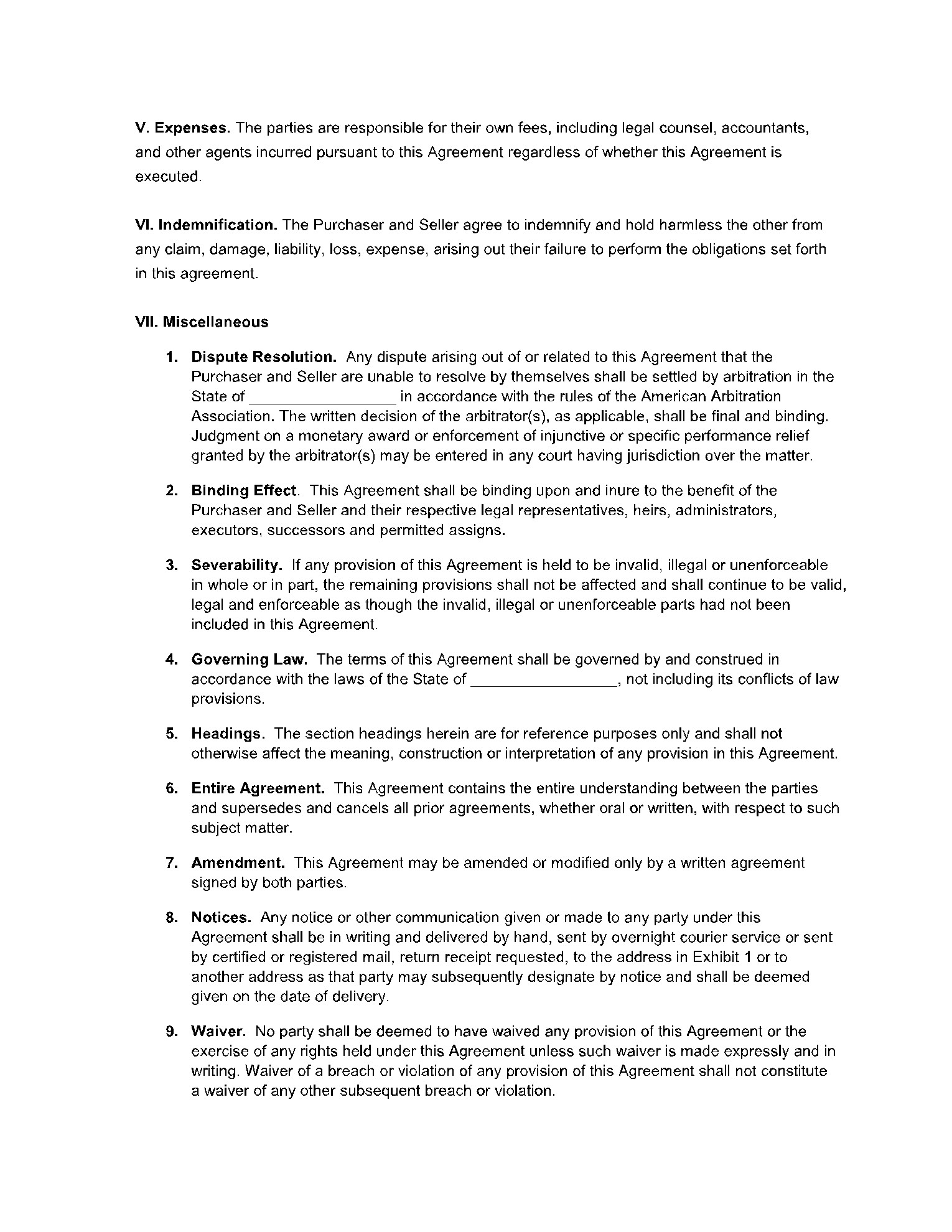 sample Stock Purchase Agreement Template sample Stock Purchase Agreement Template