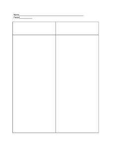 t chart template