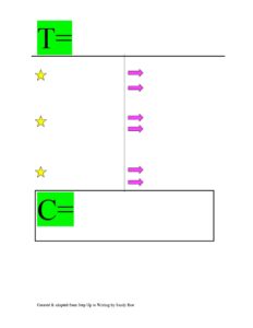 t chart template