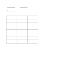 t chart template
