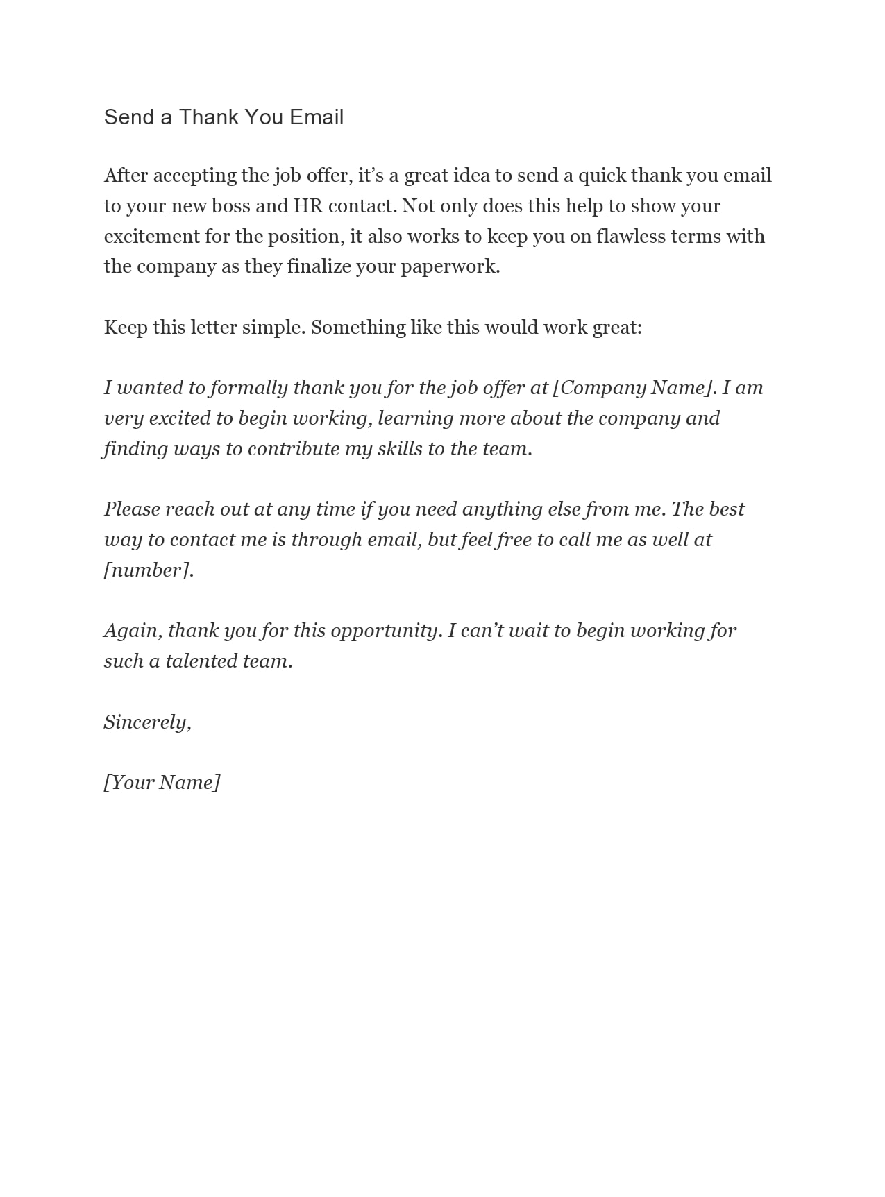 thank you letter for job offer thank you letter for job offer
