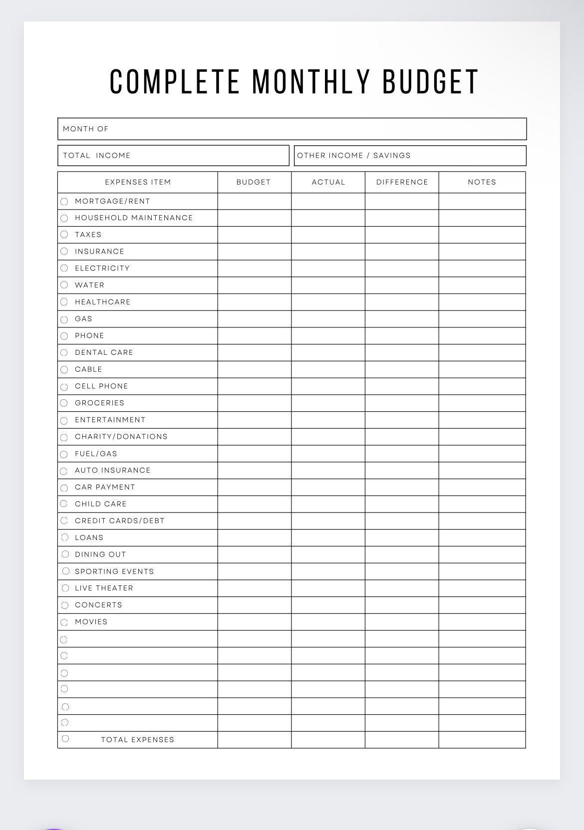 sample budget letter template for mortgage sample budget letter template for mortgage
