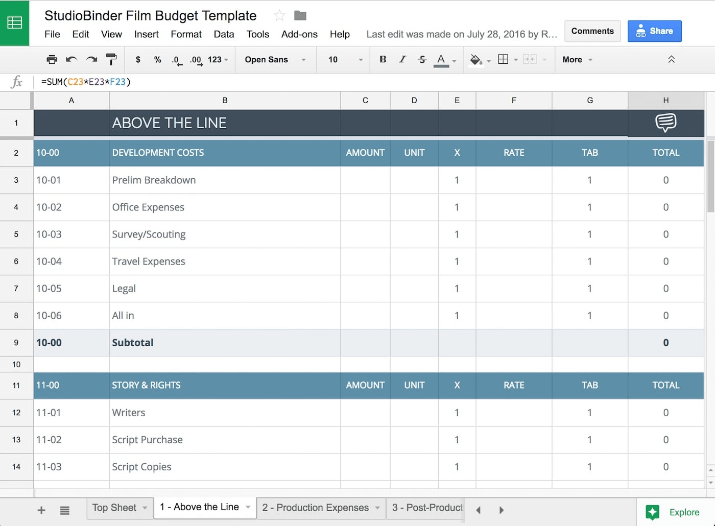 sample independent artist budget template sample independent artist budget template