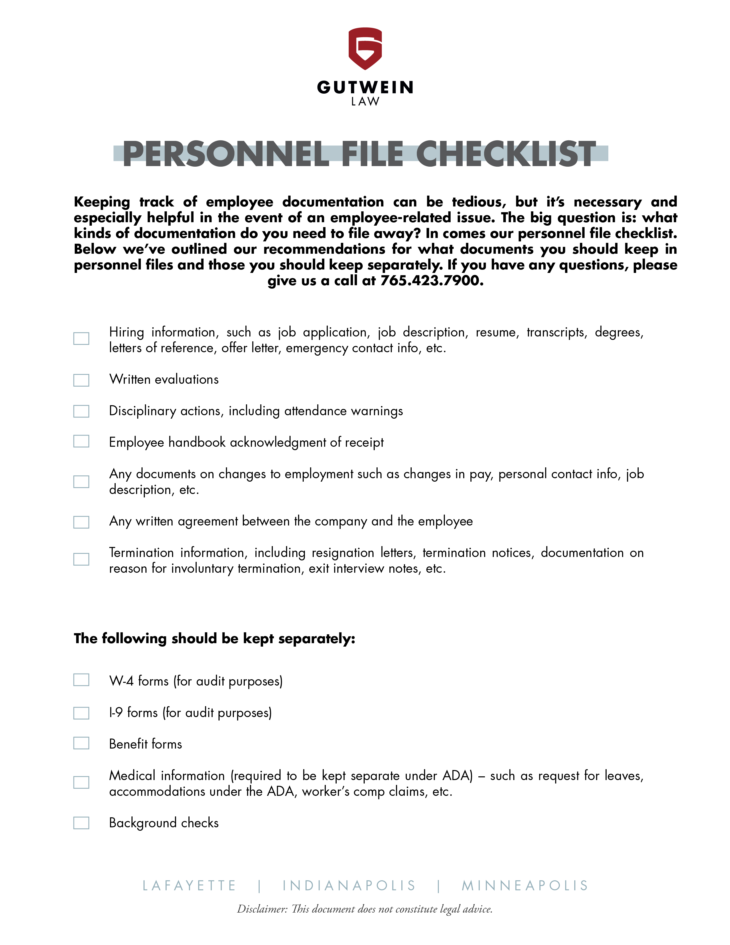 sample employee files checklist template sample employee files checklist template