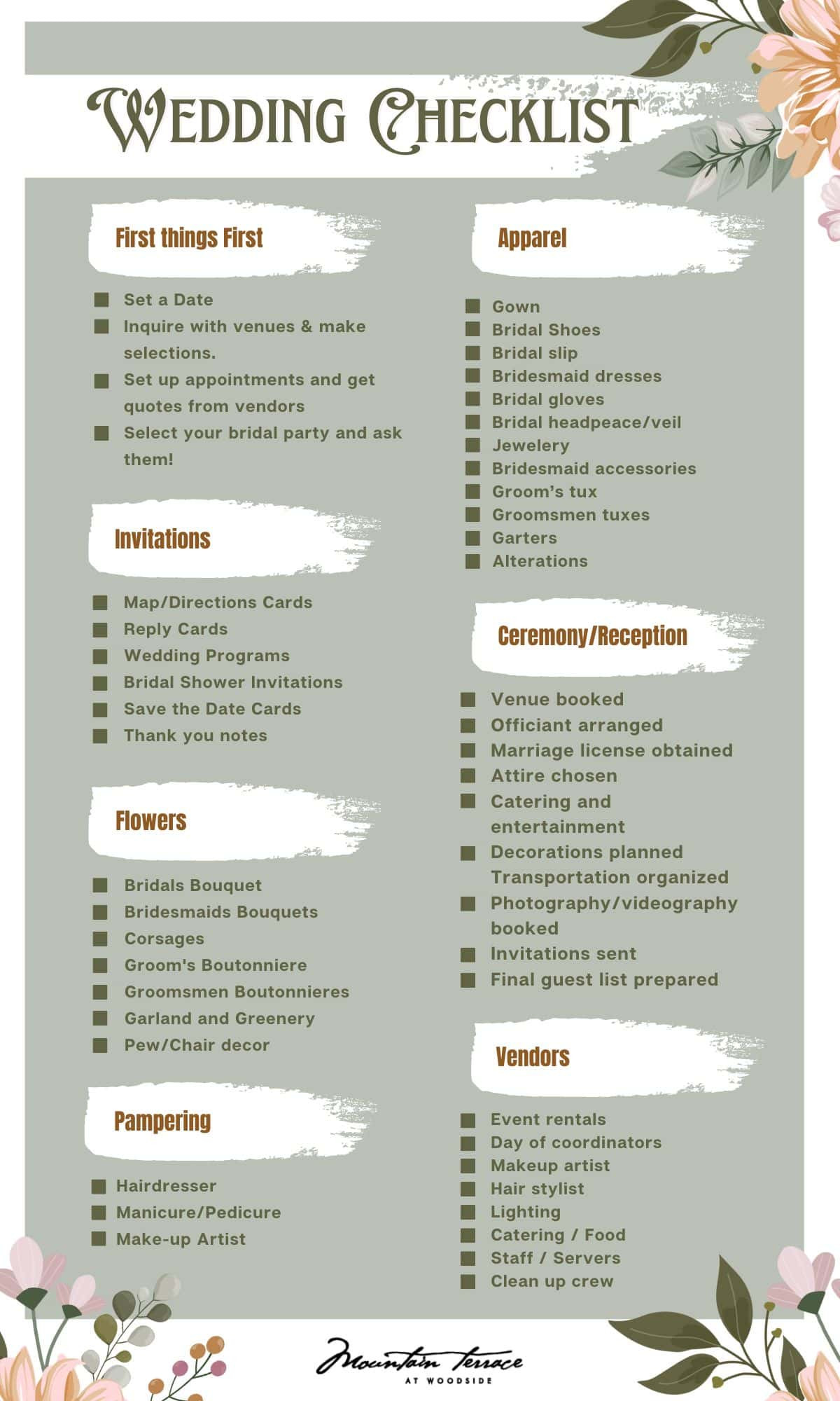 The Ultimate Wedding Planning Checklist The Ultimate Wedding Planning Checklist
