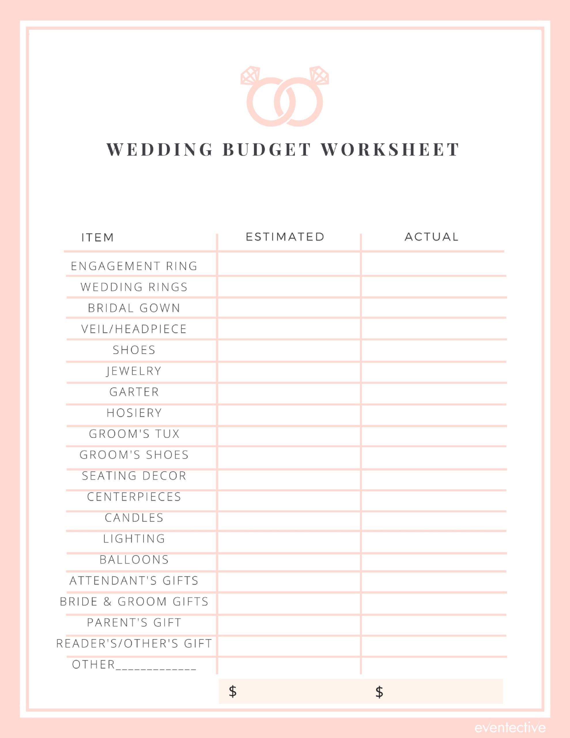 sample bridal shower budget template sample bridal shower budget template