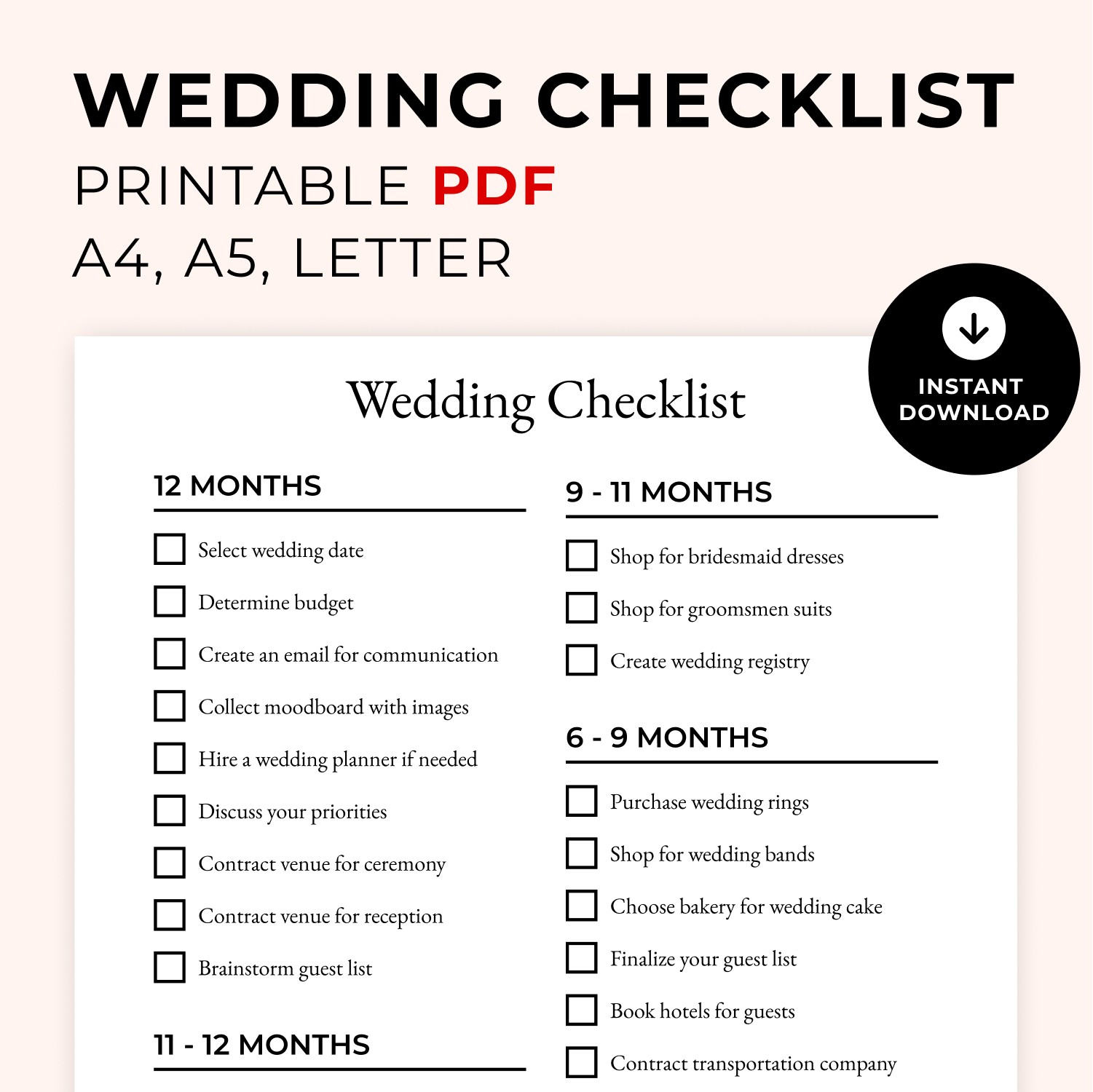 sample wedding checklist template sample wedding checklist template