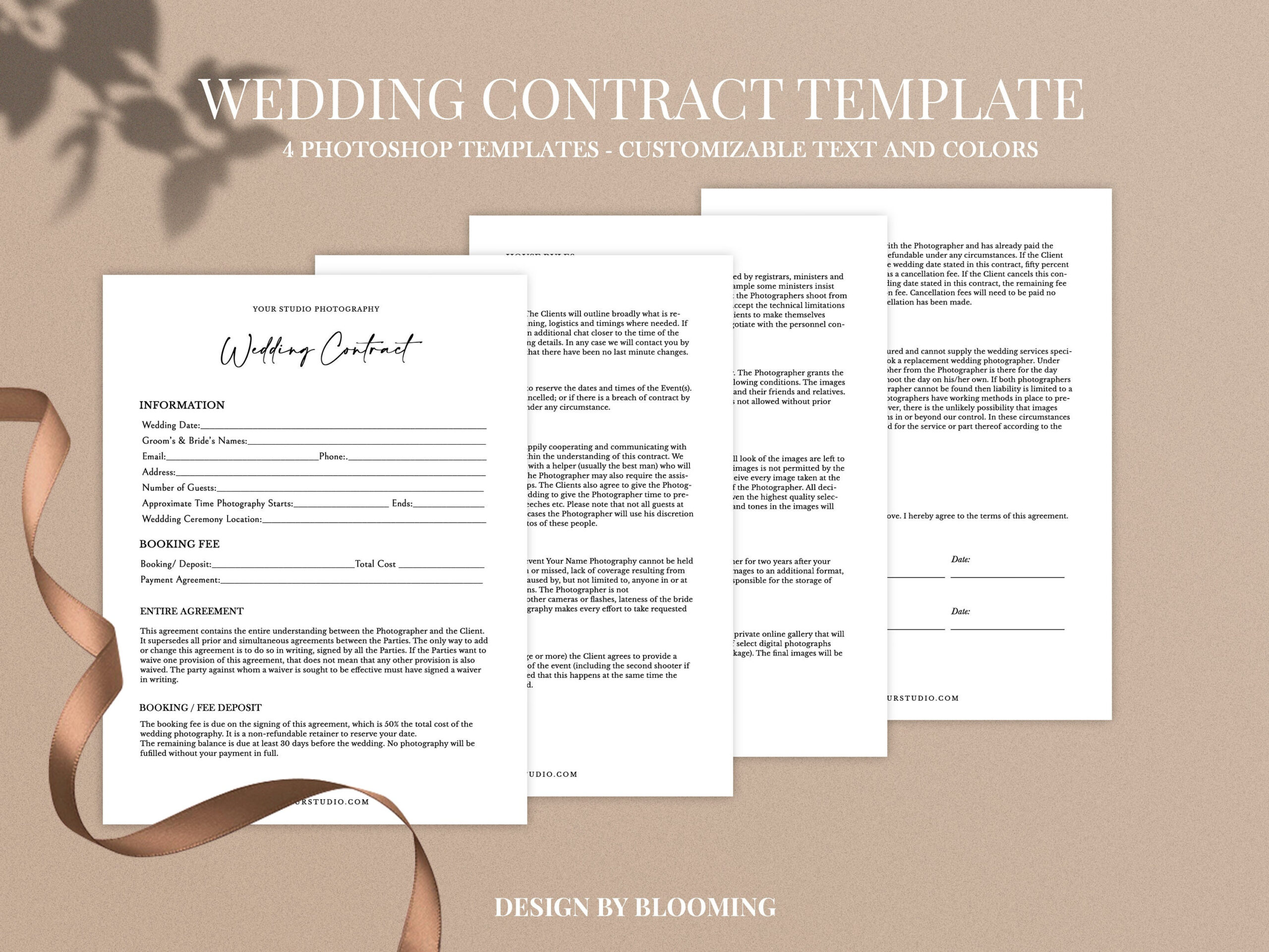 sample Wedding Photography Agreement Template sample Wedding Photography Agreement Template