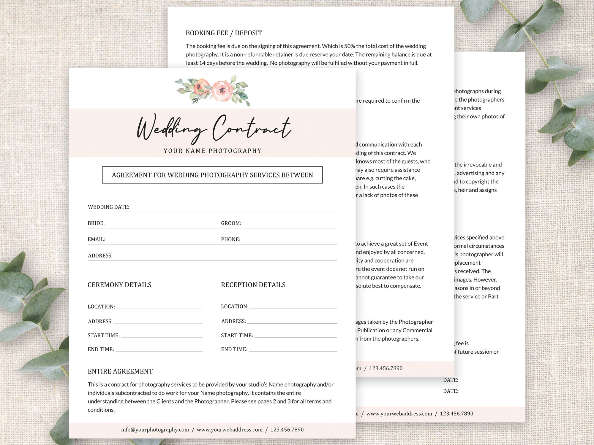sample Wedding Agreement Template sample Wedding Agreement Template
