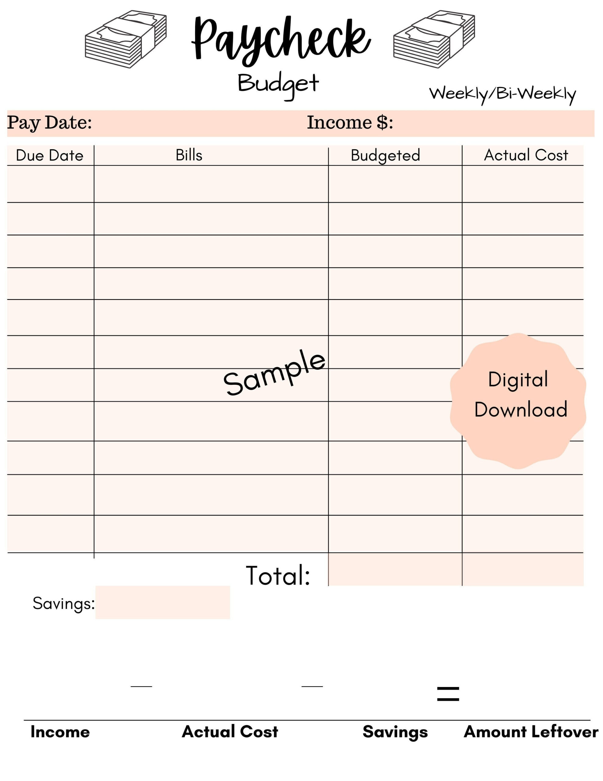 sample easy weekly budget template sample easy weekly budget template