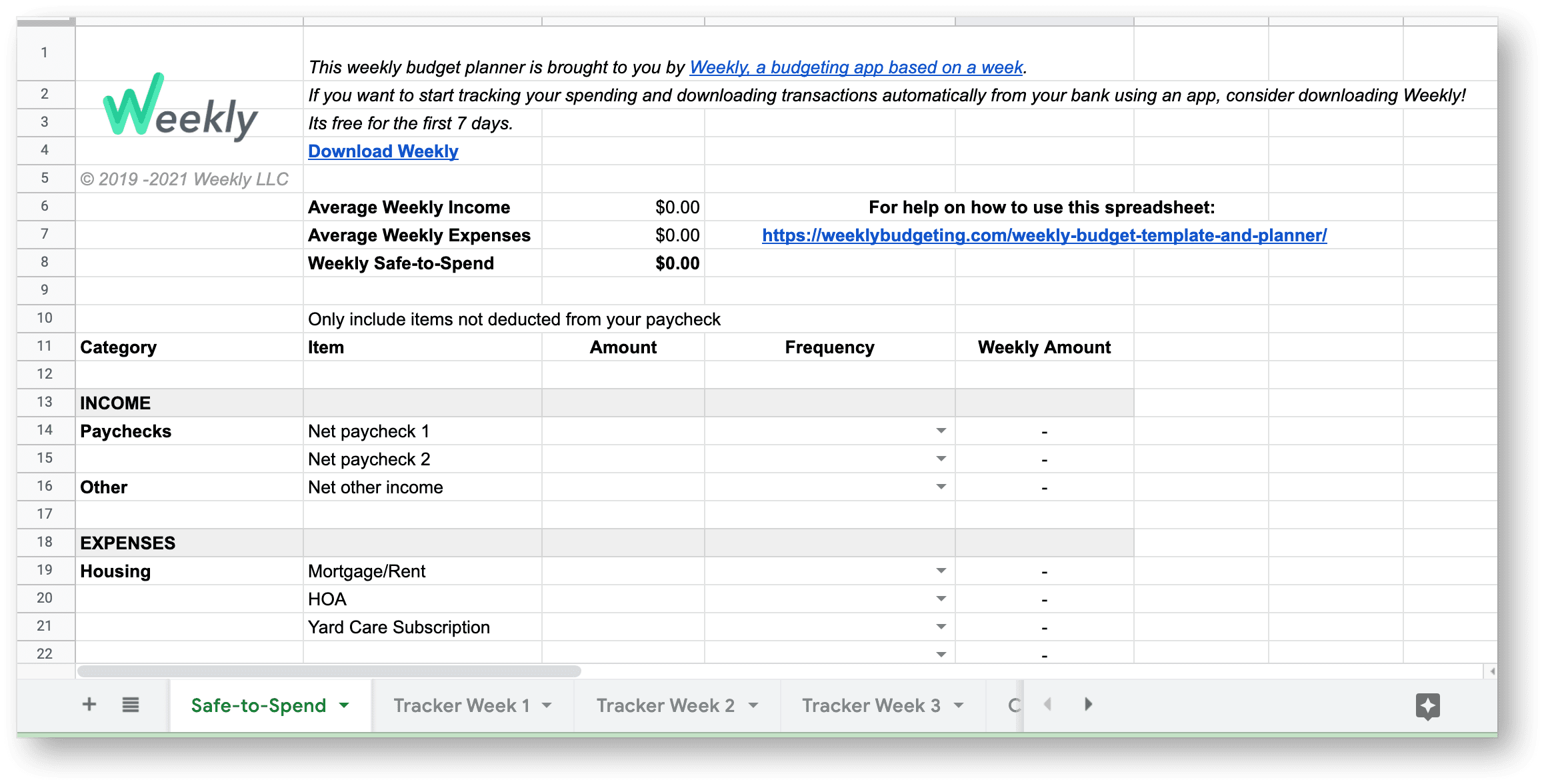 sample weekly pay budget template sample weekly pay budget template