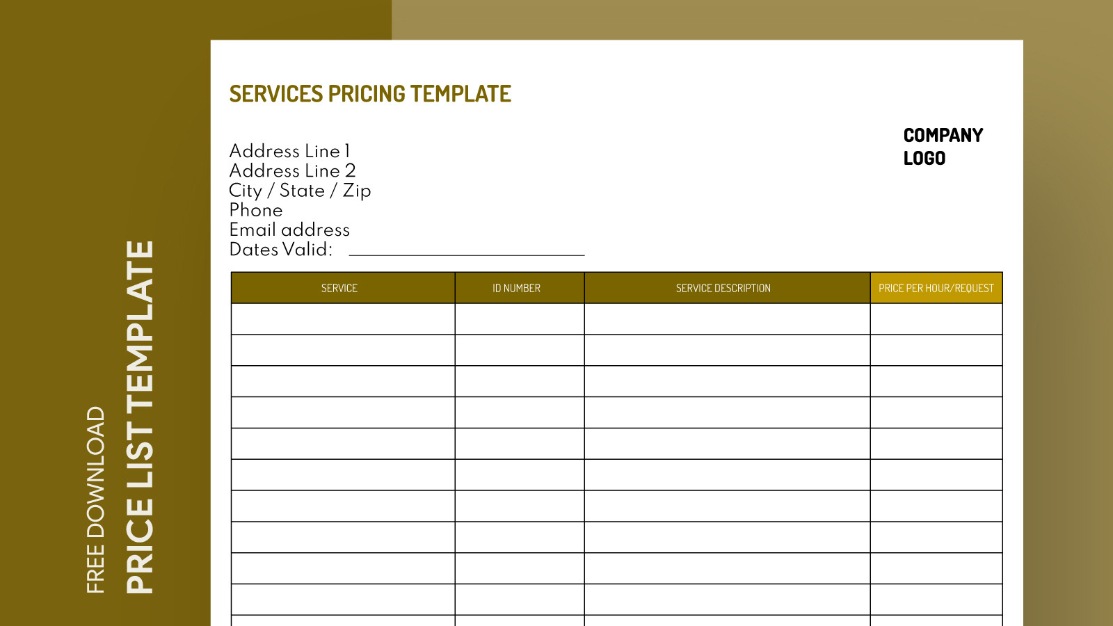 sample Wholesale Price List Template sample Wholesale Price List Template
